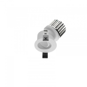 встраиваемый потолочный светильник даунлайт цилиндрический корпус с утопленным модулем IP44