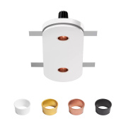 гипсовый потолочный светильник с двумя источниками света белый