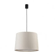 64315-44 SAMBA BLACK PENDANT LAMP E27ø500*350 BEIGE LAMPSHA подвесной светильник Faro barcelona