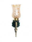 Regal Green Patina And Golden Single Wall Sconce бра FOS Lighting Border-SamaMehak-WL1