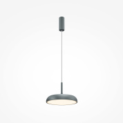 подвесной светильник с дисковым плафоном серого цвета