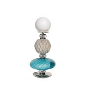 Diva audrey medium candle holder - pearl grey подсвечник, Villari