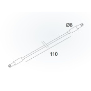 30610 0100 Delta Light MIKALINE Кабель питания 48 В, 11 см, черный
