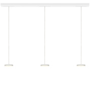 подвесной светильник с цилиндрическими плафонами на подвесе