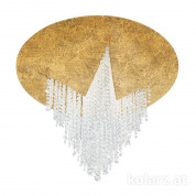 Kolarz Fonte di luce 5313.10154.940 потолочный светильник сусальное золото ø25cm высота 34cm 1 лампа cветодиодная лампа с регулировкой яркости