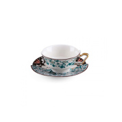 SE09173 Seletti Hybrid фарфоровая чайная пара с растительным узором