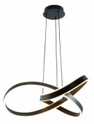 подвесной светильник с несколькими кольцами черного цвета