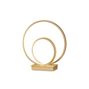 настольная лампа с кольцом из латуни