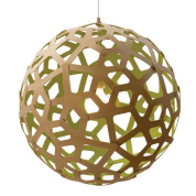 188 Coral David Trubridge Сферический подвесной светильник из фанеры цвета лайм