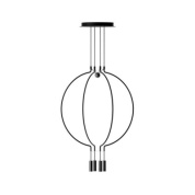 SPLIAIM4NENELED Axolight Liaison M4 SP LED средняя дизайнерская люстра чёрный