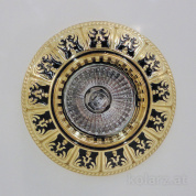 Kolarz Capri 0389.10.Bk точечный светильник золото 24 карата черный ø10cm 1 лампа gu10