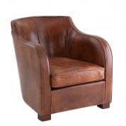 107456 Club Chair Berkshire tobacco leather кресло Eichholtz