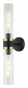 настенное бра с вертикальным цилиндрическим рассеивателем из стекла