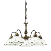 люстра с пятью плафонами в классическом стиле