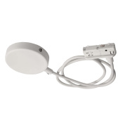 гибкий коннектор для однофазного трека белый комплектующий