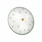 потолочный светильник круглой формы латунного цвета