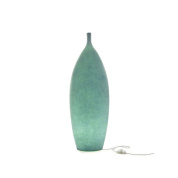 уличный напольный светильник вытянутой формы нефритового оттенка