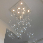 Metal Lux Bolero PL 8L 110 Square потолочный светильник с восемью лампами белый; прозрачный 254.080.01