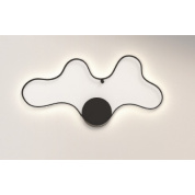 настенно-потолочный светильник с волнообразным корпусом цвета коричневый матовый