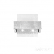 Kolarz Rettangolo 6040.60251/W настенный светильник сусальное серебро белый ширина 21cm высота 17cm 2 лампы g9