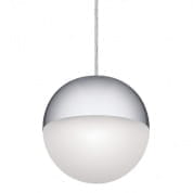 Moonlit LED 3000K 7.75" Pendant Chrome with White Glass подвесной светильник 83854CHWH Kichler