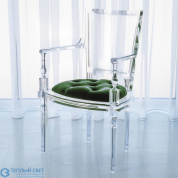 Marilyn Acrylic Arm Chair-Emerald Green Global Views кресло
