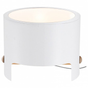 настольная лампа цилиндрической формы с открытым рассеивателем