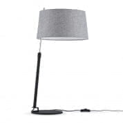 MOD613TL-01B Настольная лампа Bergamo Maytoni черный и хром-серый