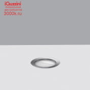 ES44 Light Up iGuzzini Floor-recessed Orbit luminaire D=74mm - Flush-mounted stainless steel frame - Warm White LED - Diffuser optic