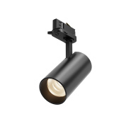 трековый прожектор чёрного цвета с длинным корпусом