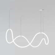 подвесной светодиодный линейный светильник волнообразной формы