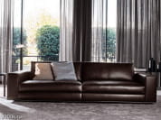 Hamilton Секционный кожаный диван Minotti