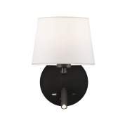 A8202082N ACB Lamp лампа для чтения STILO 16/8202 с USB-подключением E27 IP20, черный