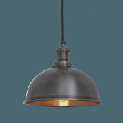 Brooklyn Dome Pendant - 8 Inch - Pewter &amp; Copper подвесной светильник Industville BR-DP8-CP