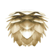 абажур из металлических лепестков латунного оттенка диаметром 32 см