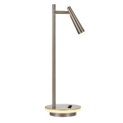 настольная лампа с регулируемой стойкой, сатинированный никель, IP20