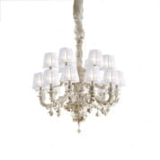 Louis xiv - 18 light chandelier - white люстра, Villari