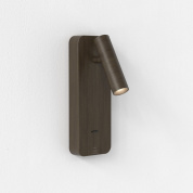 настенный светильник с USB A+C портами для чтения бронза