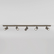 пятиламповый трековый светильник бронзовый