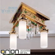 Потолочная люстра Orion ORIONtal DLU 1705/3 gold/Prisma grün