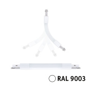 угловой соединительный элемент белый для однофазного шинопровода