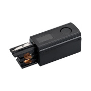 коннектор питания угловой черный для трехфазного трека 4TRA