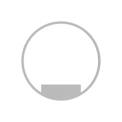 настенный светильник в форме белого кольца с равномерным свечением