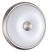 потолочный светильник с металлическим кольцом и белым рассеивателем