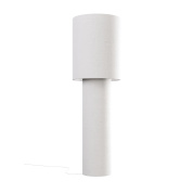 торшер с белым абажуром цилиндрической формы