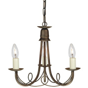 MN3-BLK-GOLD Elstead Minster Люстра