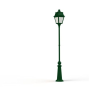 уличный фонарный столб с квадратным плафоном на прямой опоре