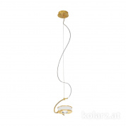 Kolarz Infinity 5030.30130.000/0010 подвесной светильник золото 24 карата белый ø24cm высота 20cm макс. высота 190cm 1 лампа g9