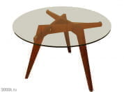 Boomerang Круглый стол из вишневого дерева Morelato