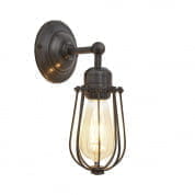 Orlando Wire Cage Wall Light - 4 Inch - Pewter настенный светильник Industville OR-WCWL4-P